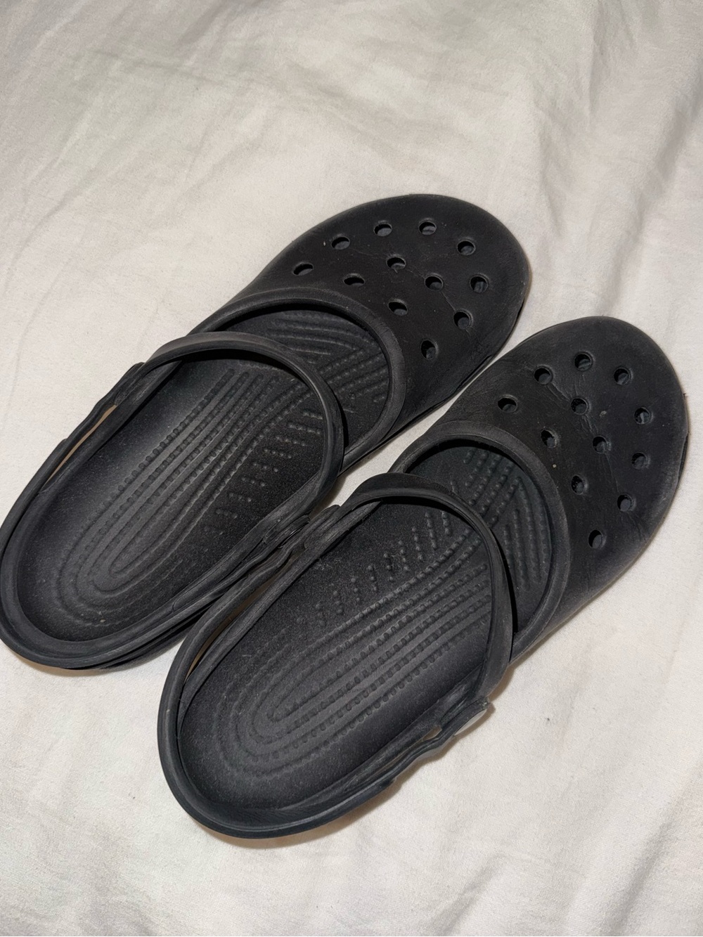 Crocs black ballet flats